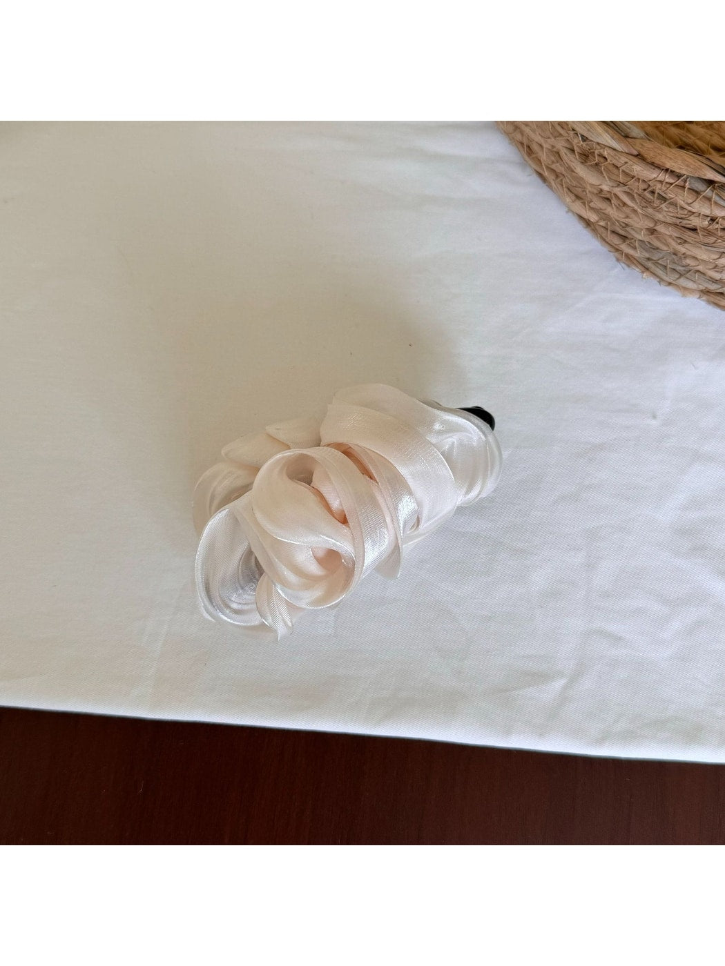 Beau - Minimal Pleated Satin Finish Banana Clip