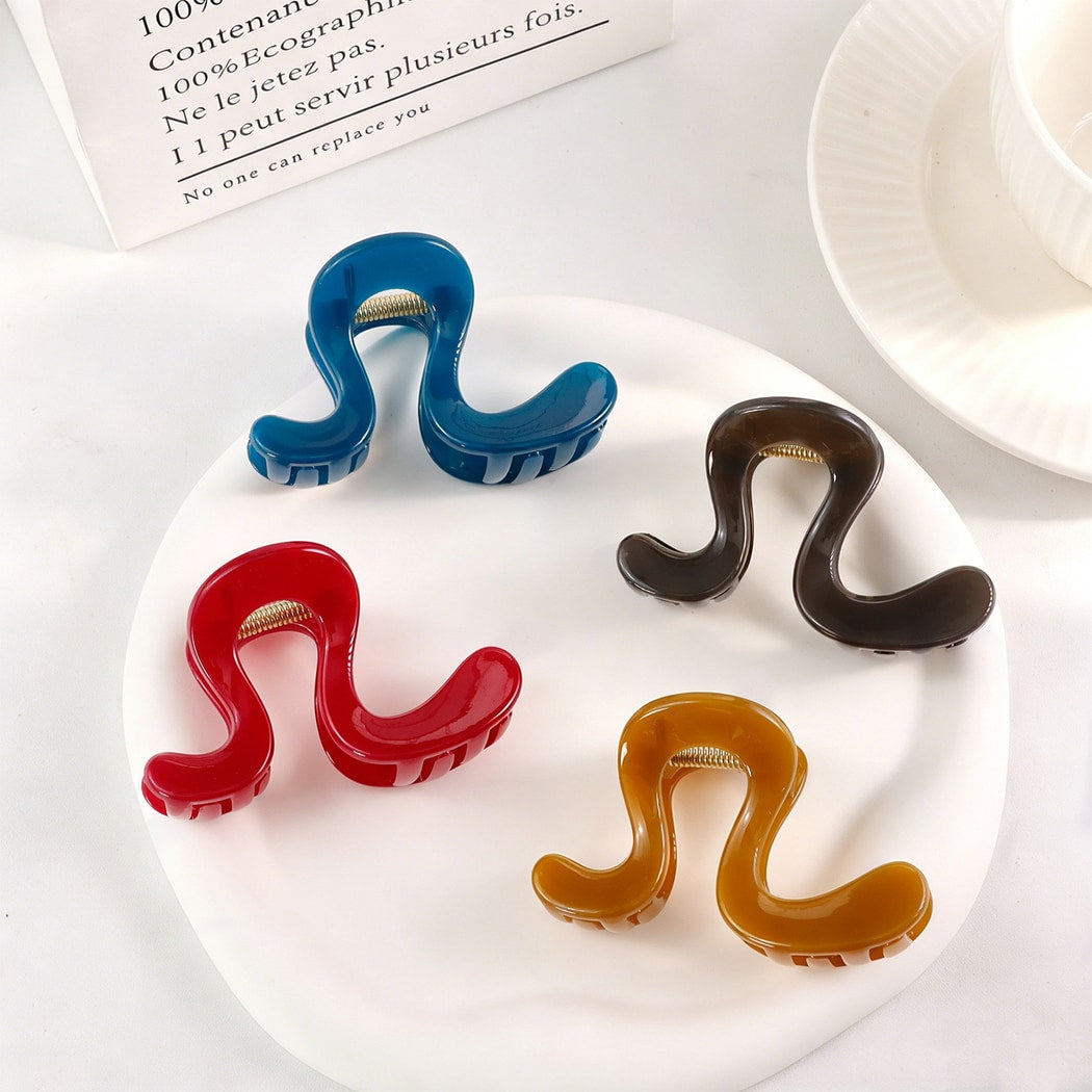 Beau - Elegant Geometric Fashion Solid Claw Clip