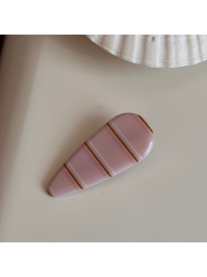 Beau - Colorful Stripe Pattern Acrylic Claw Clip
