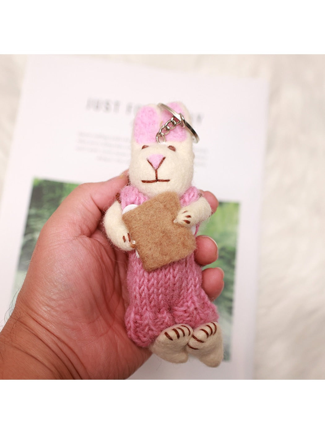 Feltery - Cute 3D Rabbit Doll Keychain Bag Charm