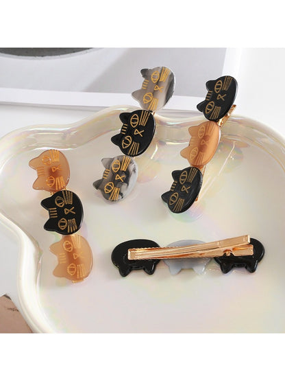 Beau - Cartoon Cat Face Hair Clip