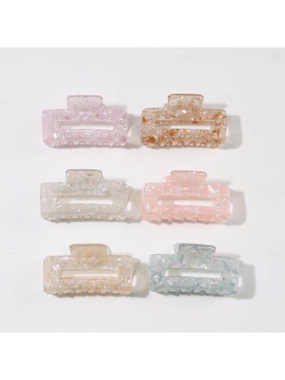 Beau - Irregular Openwork Rectangle Claw Clip