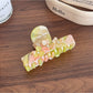 Beau - Acetate Hair Claw Clip with Flower Design