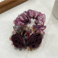 Gifty-Floral Hair Tie Elegant Bow Scrunchie Summer Mesh