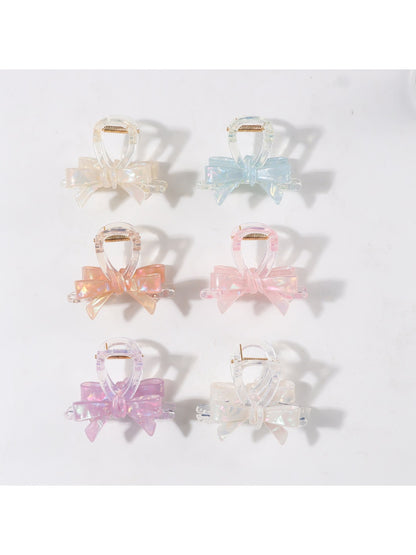 Beau - Macaron Colored Bow Shaped Claw Clip