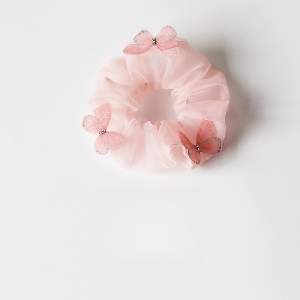 Gifty - Butterfly Mesh Look Polyester Hair Scrunchie