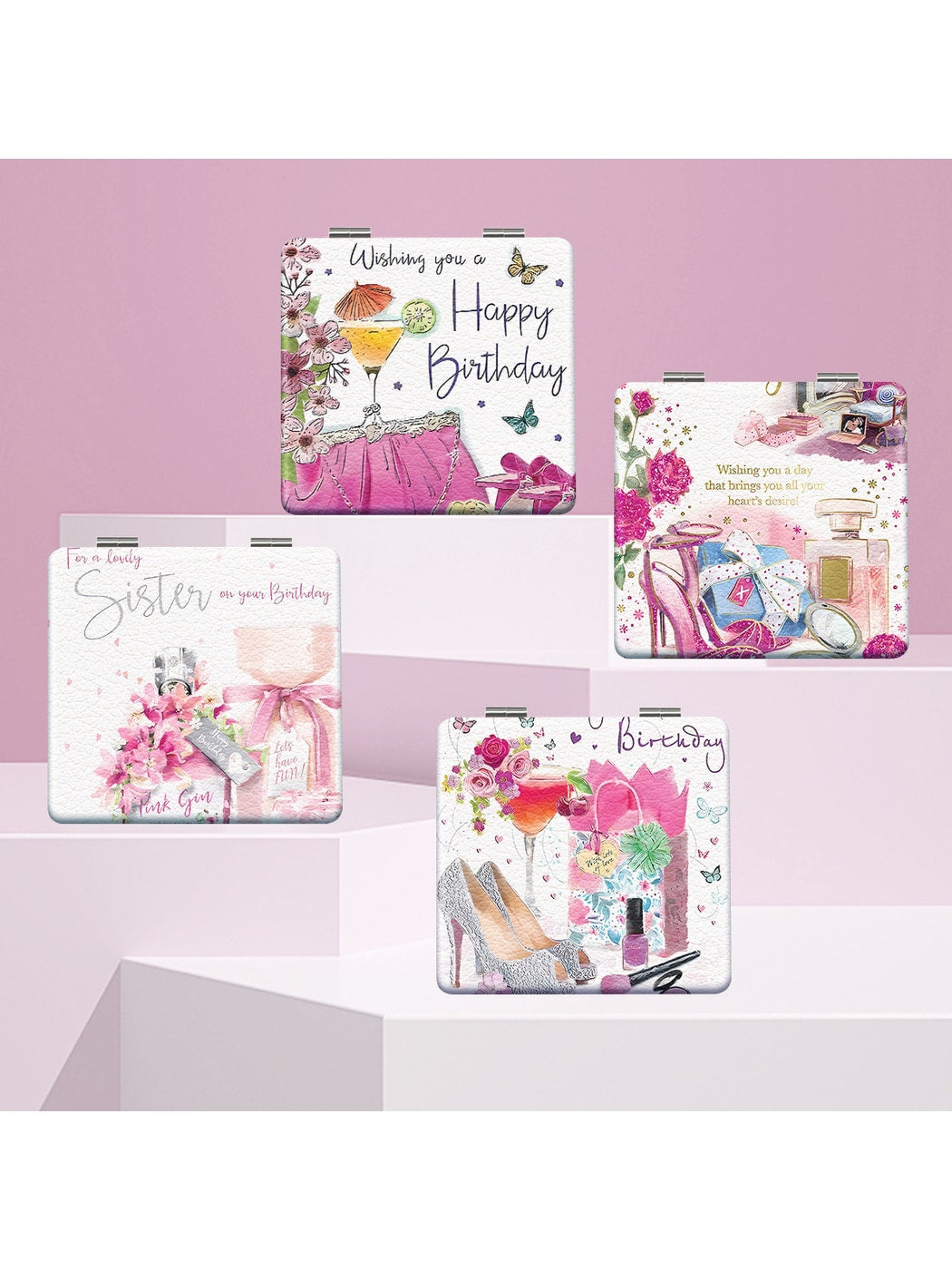 Mirroray - Cartoon Style Foldable Pocket Makeup Mirror