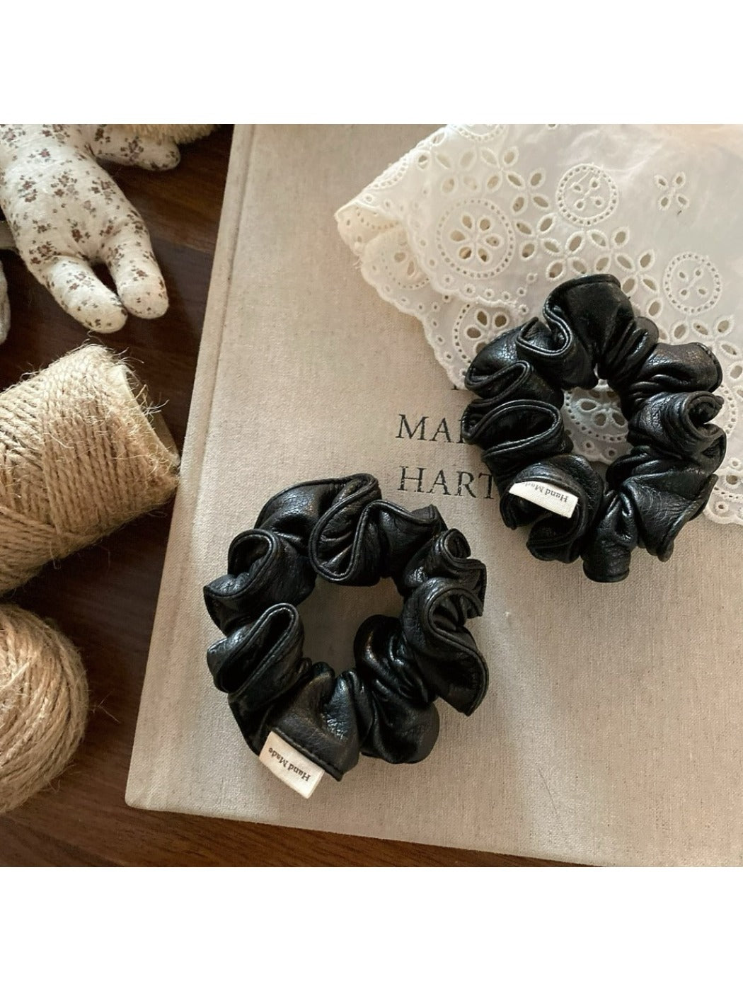 Gifty - Artificial Leather Hair Tie Scrunchie