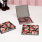 Mirroray - Delicate Rose Pattern Compact Mirror