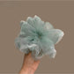 Gifty - Sheer Mesh Lace Edge Floral Look Scrunchie