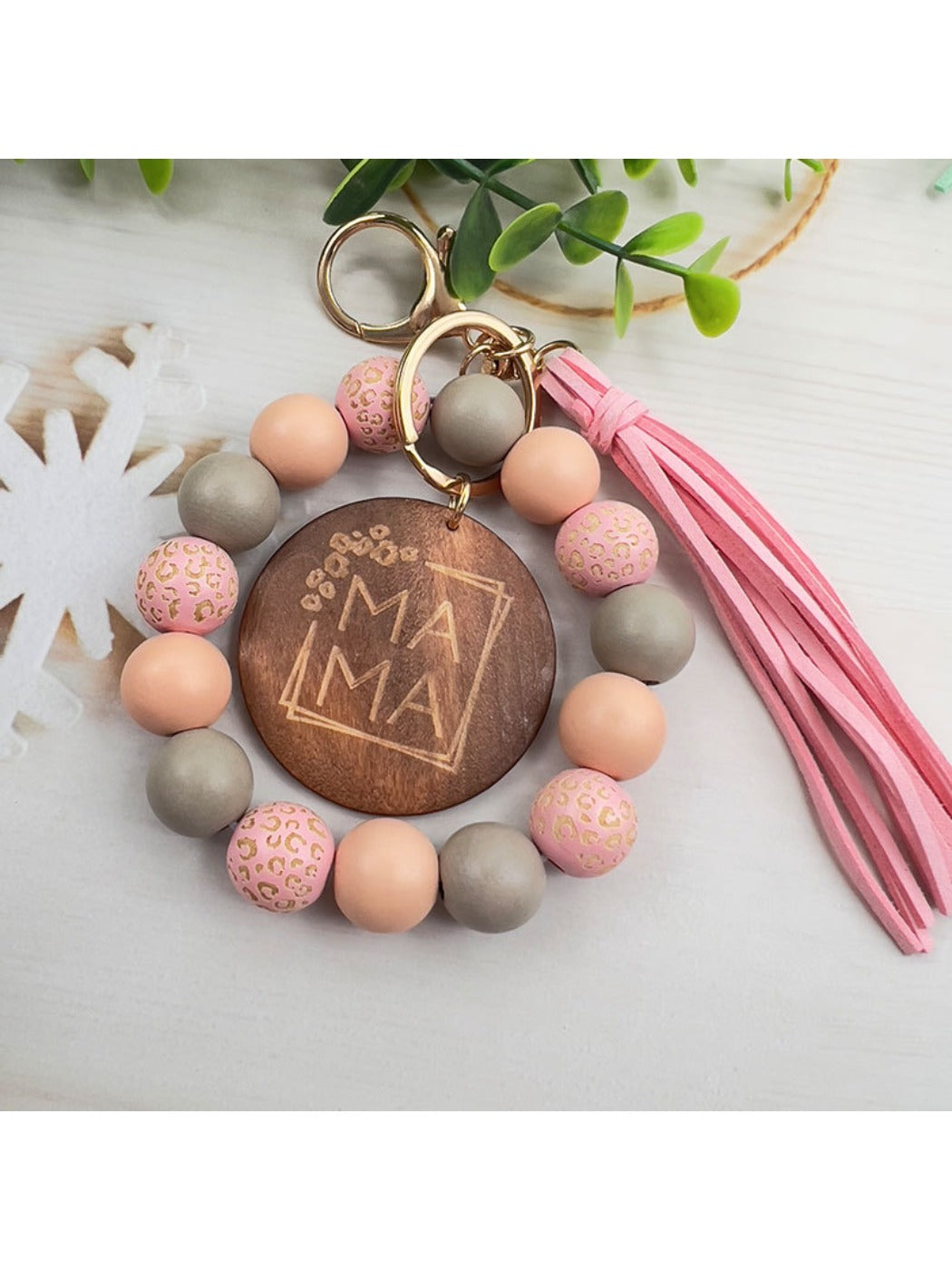 Keypus - Stylish Floral Tassel Keychain
