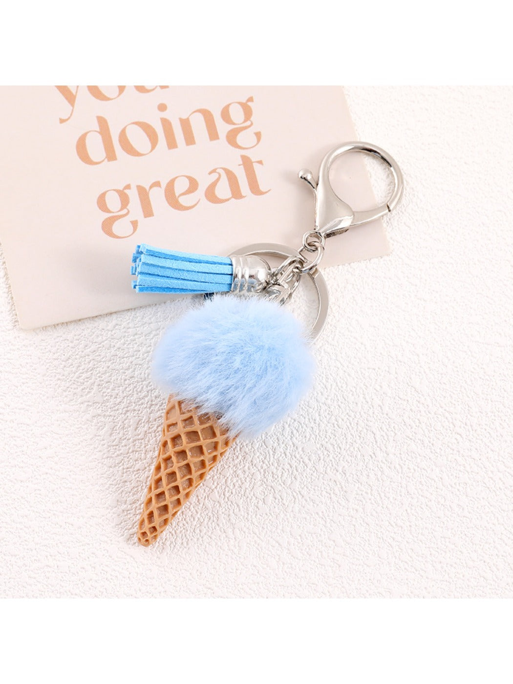 Keypus - Plastic Ice Cream Bag Charm Keychain