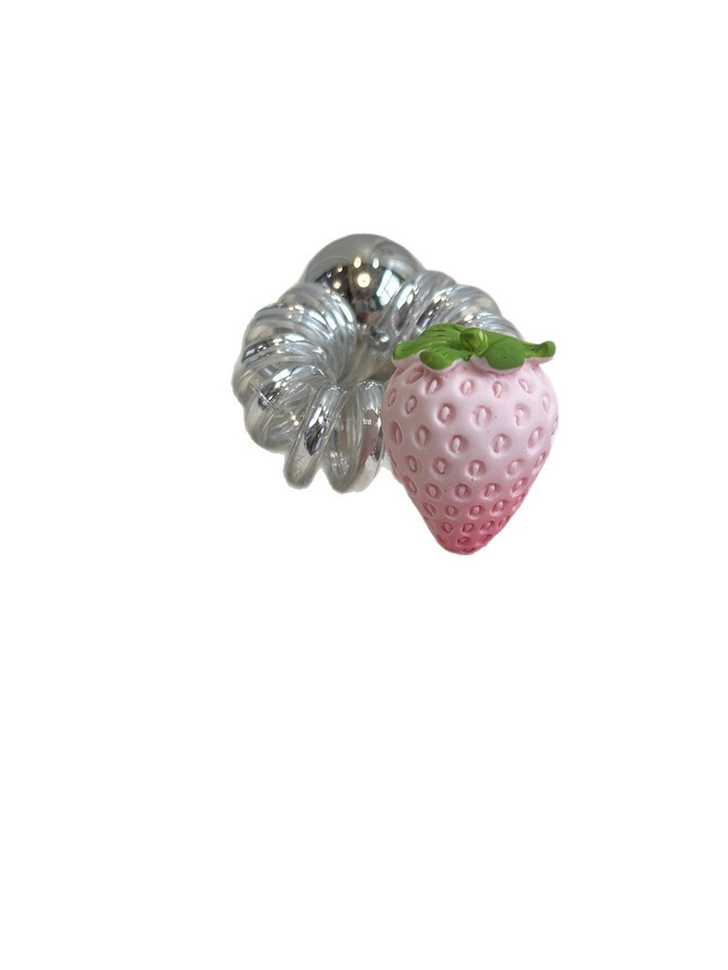 Gifty - Clear Fruit Charm Spiral Hair Tie