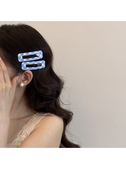 Beau - Sweet Style Polka Dot and Plaid Hair Clip