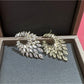 Earedge - Feather Design Geometric Stud Earrings