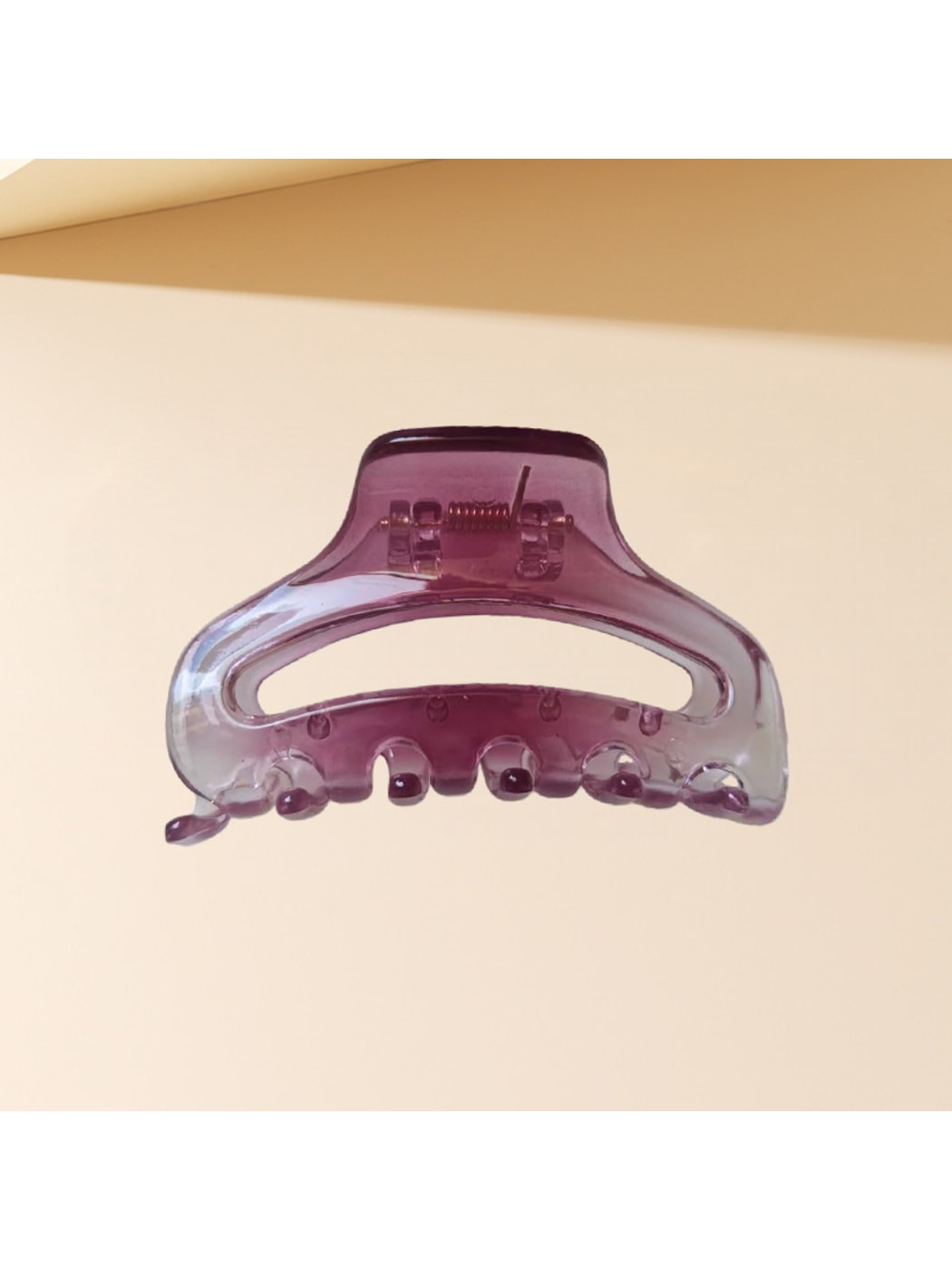 Beau - Gradient Half Moon Plastic Hair Claw Clip