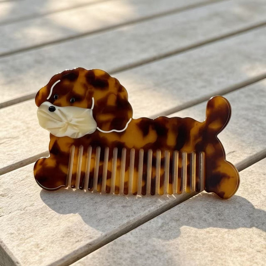 Camerow - Cute Acetate Animal and Food Hair Comb