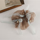 Gifty - Lace Ribbon Tail Elastic Fabric Scrunchie