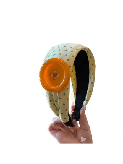 Gifty - Polka Dot Wide Fabric Hair Hoop Headband