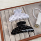 Beau - Solid Color Polka Dot Claw Clip