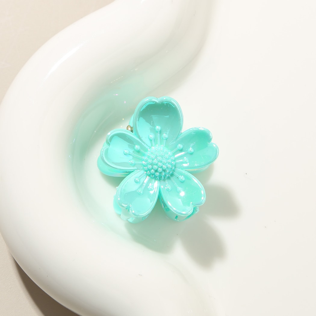 Beau - Glossy Petal Flower PS Claw Clip