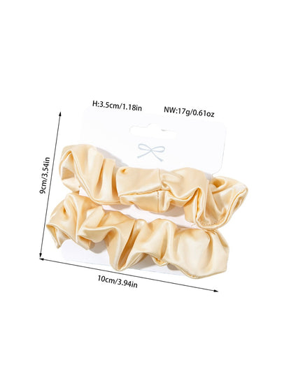 Gifty - Elegant Satin Scrunchie 2 Pack