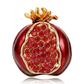 Brovia - Drip Oil Enamel Alloy Pomegranate Brooch