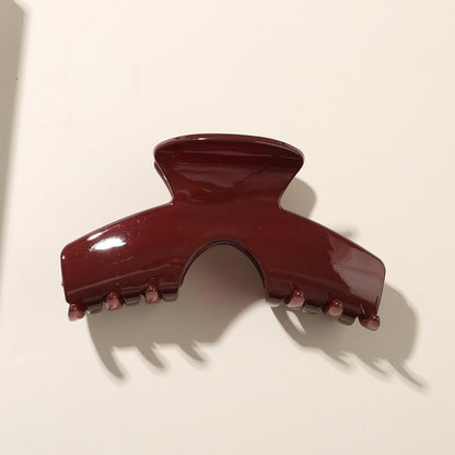 Beau - Simple Arc Shape Glossy Fashion Claw Clip