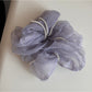 Gifty - Ruffled Polka Dot Sheer Look Scrunchie