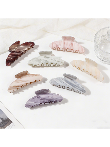Beau - Marbled Print Hair Claw Clip