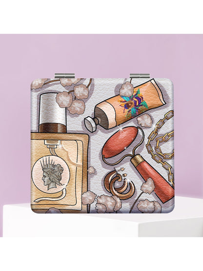 Mirroray - Cartoon Pattern Portable Folding Makeup Mirror