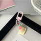 Keypus - Cartoon Strawberry Pastry Bag Charm Keychain