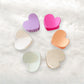 Beau - Matte Heart Shape Plastic Hair Claw Clip