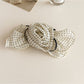 Beau - Polka Dot Rose Mesh Spring Hair Clip