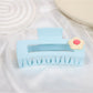 Beau - Plastic Alloy Square Hair Claw Clip