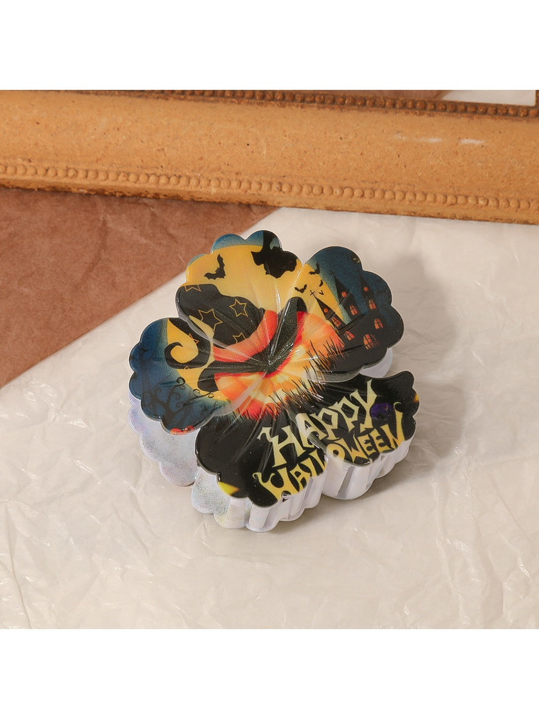 Beau - Halloween Themed Flower Shaped Claw Clip