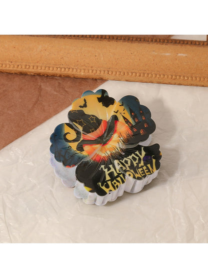 Beau - Halloween Themed Flower Shaped Claw Clip