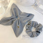 Gifty - Elegant Striped Hair Scrunchie