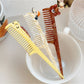 Camerow - Cartoon Animal Acetate Long Handle Comb