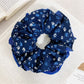 Gifty - Navy Blue Floral Hair Tie