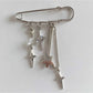 Brovia - Alloy Star Charm Brooch