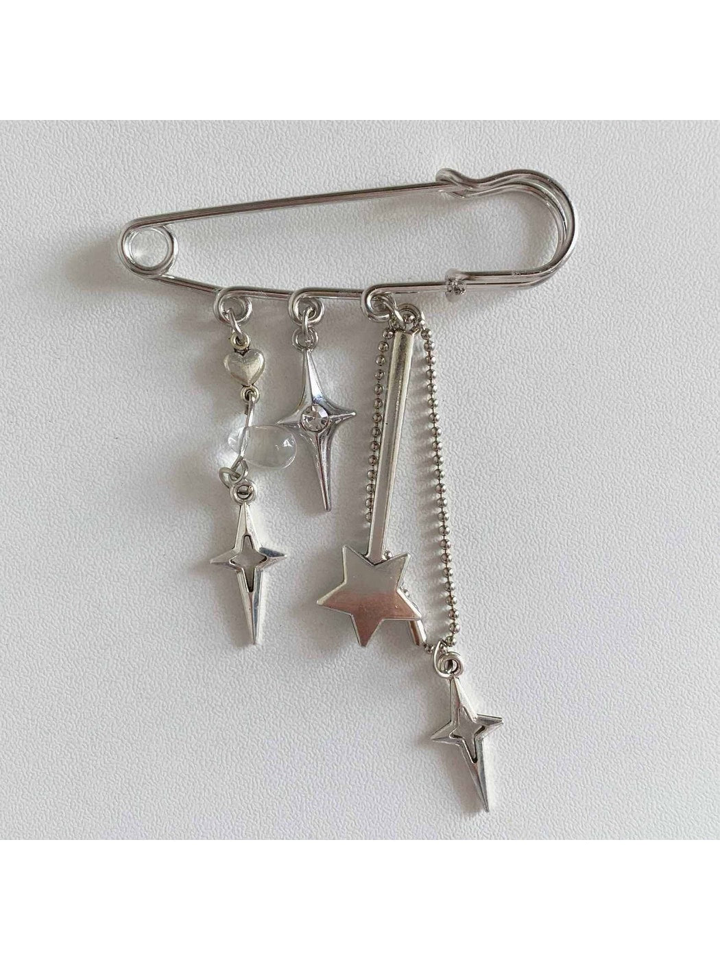 Brovia - Alloy Star Charm Brooch
