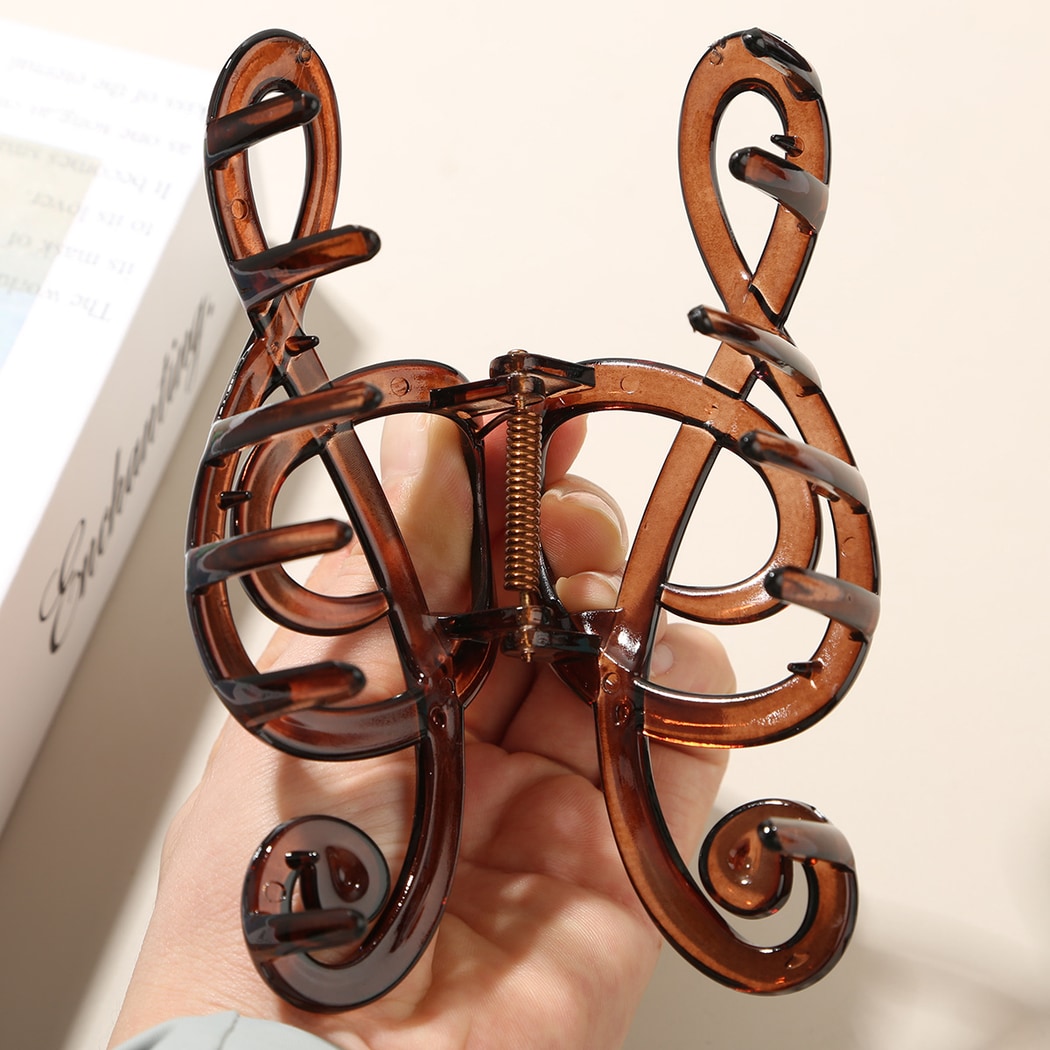 Beau - Vintage Music Note PS Alloy Claw Clip