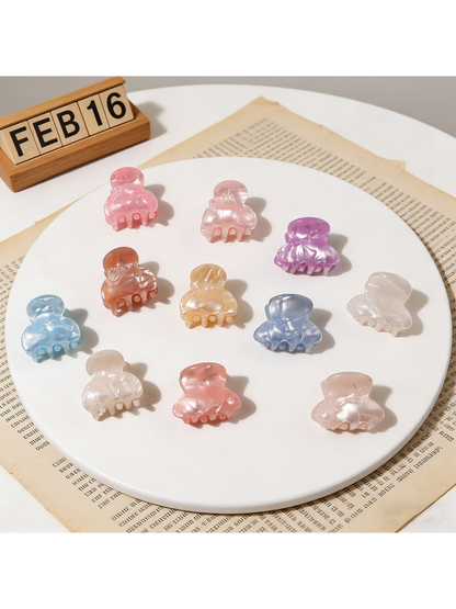 Beau - Glossy Mini Textured Hair Styling Claw Clip