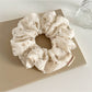 Gifty - Floral Mesh Ruffle Fabric Scrunchie