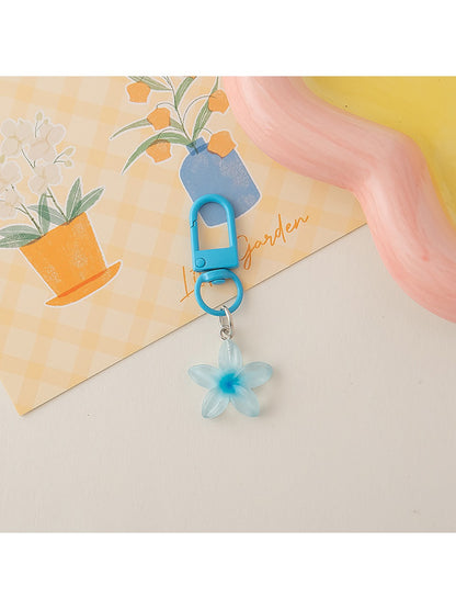 Keypus - Cute Colorful Transparent Flower Shaped Keychain