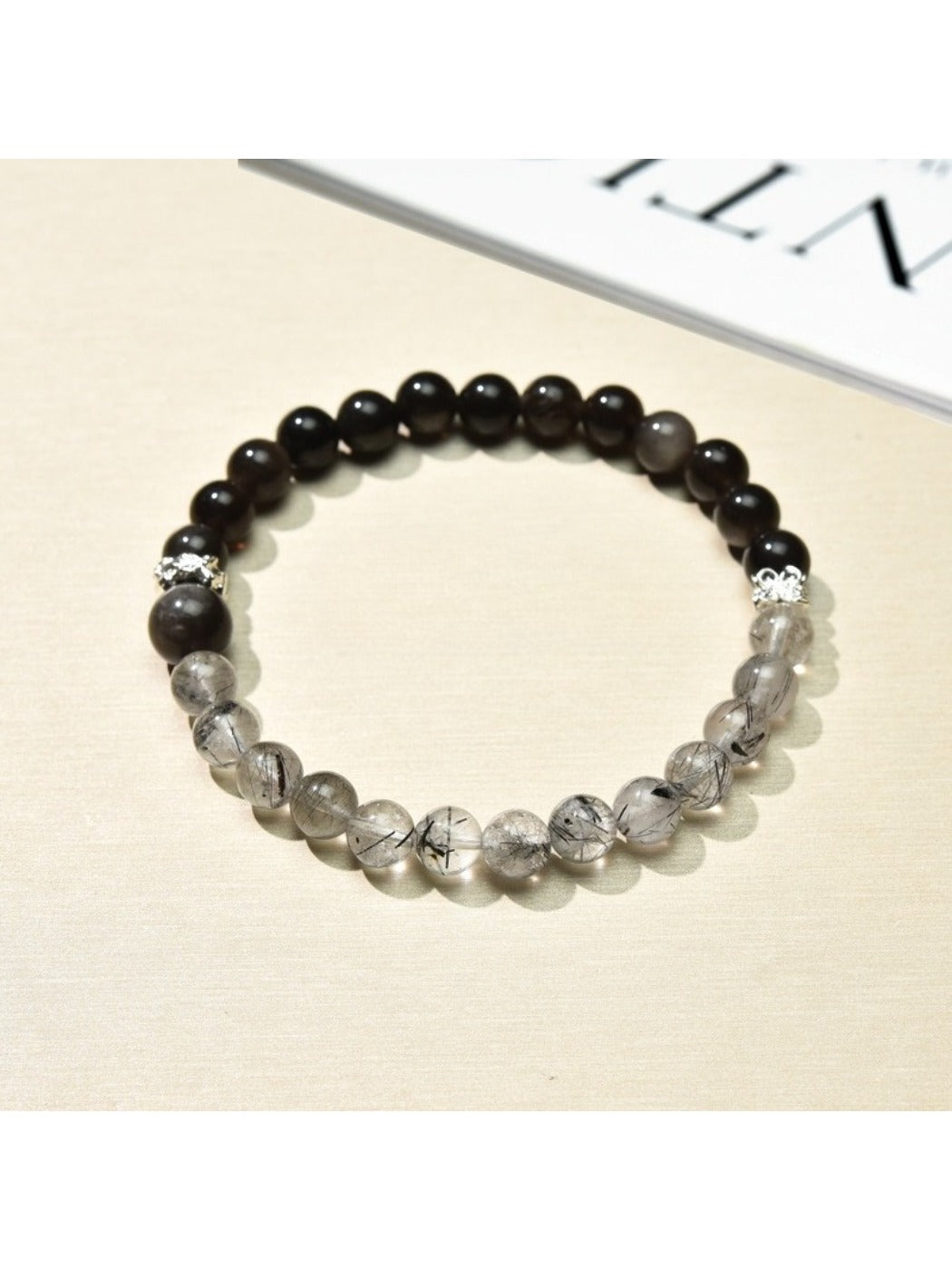 Lovra elegant bracelet displayed on a white background highlighting bead colors