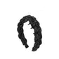 Gifty - Braided Polka Dot Mesh Accent Wide Headband