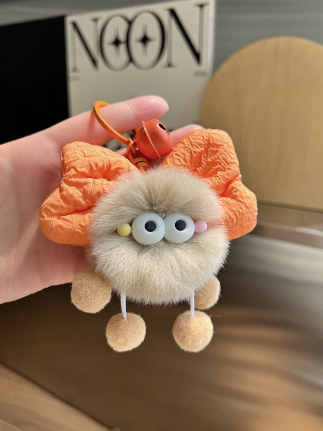 Keypus - Bow Coal Plush Keychain