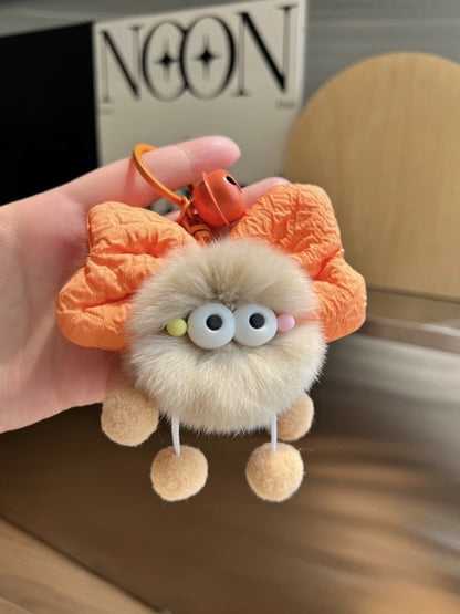 Keypus - Bow Coal Plush Keychain